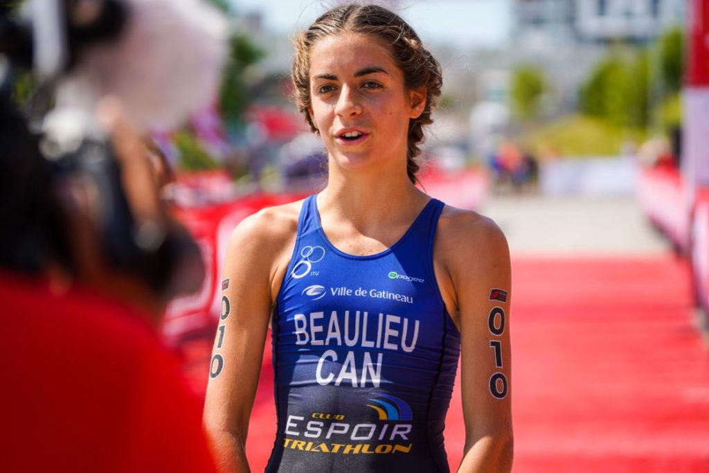 Beaulieu and Holmes take junior races at Americas Triathlon